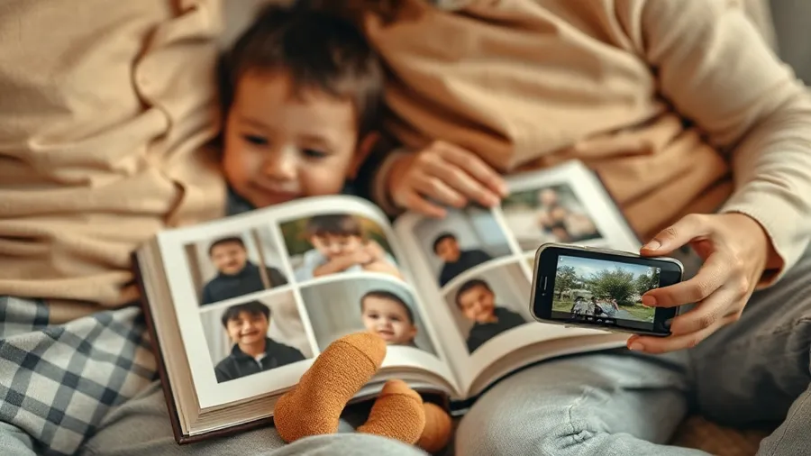 Baby's First Year Photo Book That Plays Video
