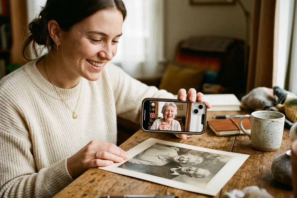 Stories AR dashboard with a ready AR photo and QR code